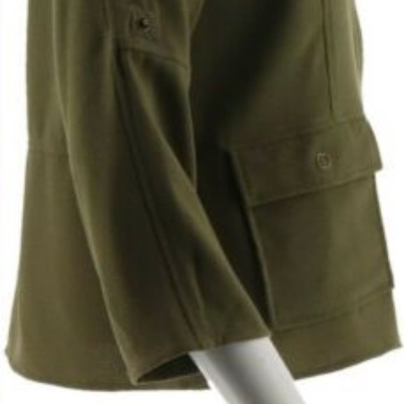 NWT LINEA LOUIS DELL'OLIO CREPE GAUZE ZIP JACKET 8 - Picture 6 of 10